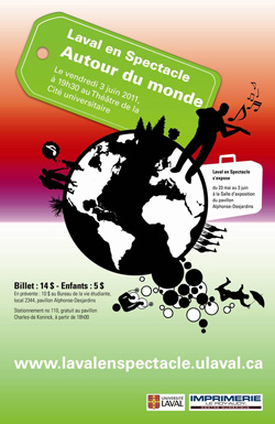 Affiche promotionnel 2013 sous la thématique: Autour du monde.